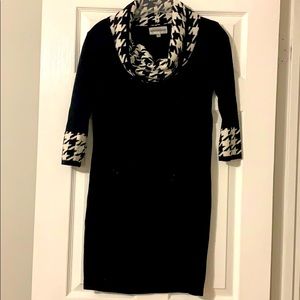 Black and White Sweater Dress